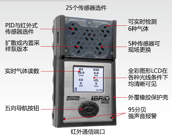 MX6多種氣體檢測儀