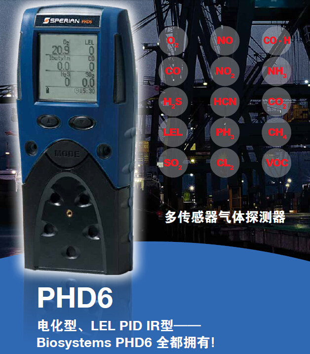 霍尼韋爾PHD6六合一氣體檢測儀